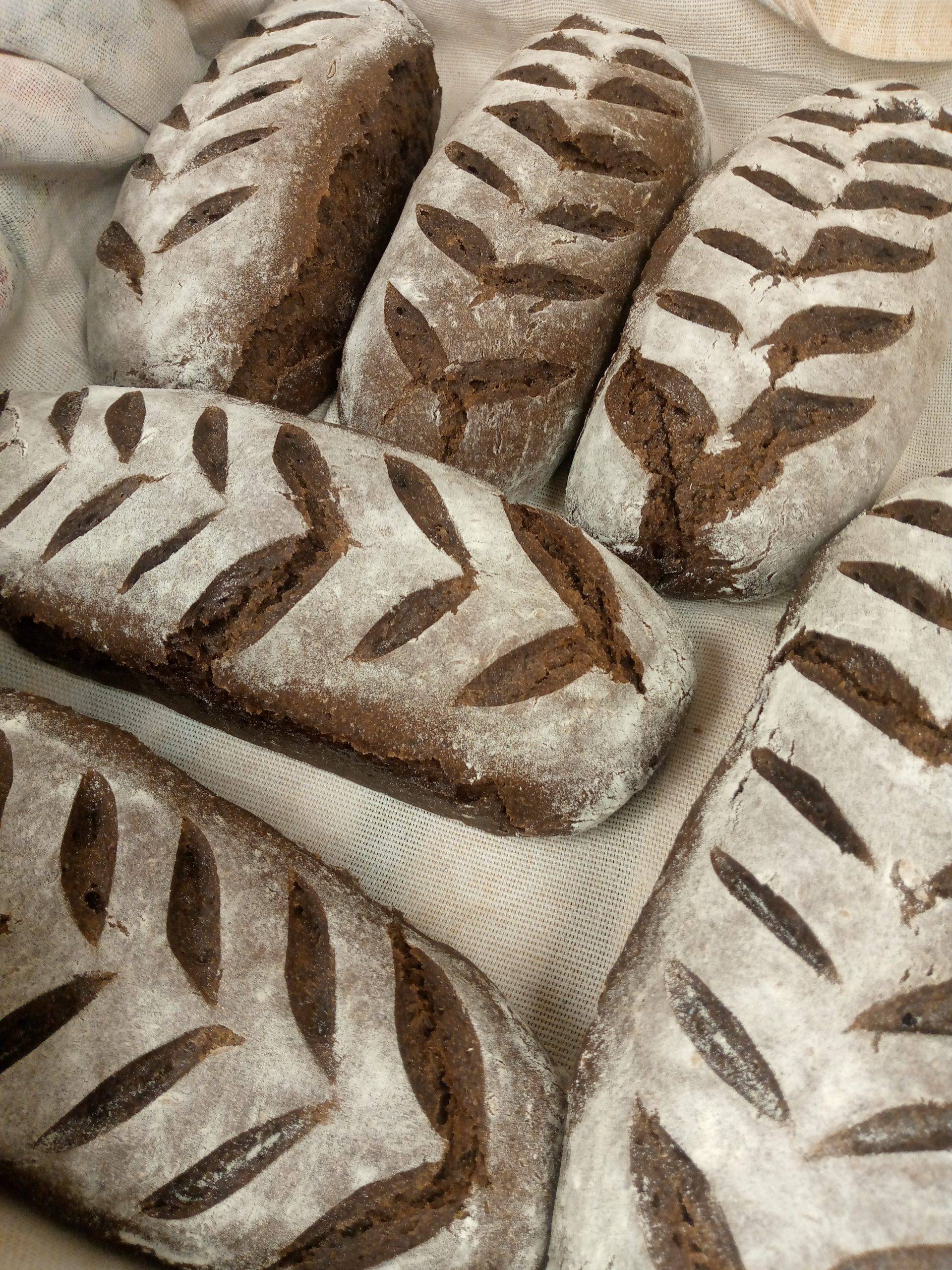 Литовский заварной ржаной хлеб. 500 грамм.